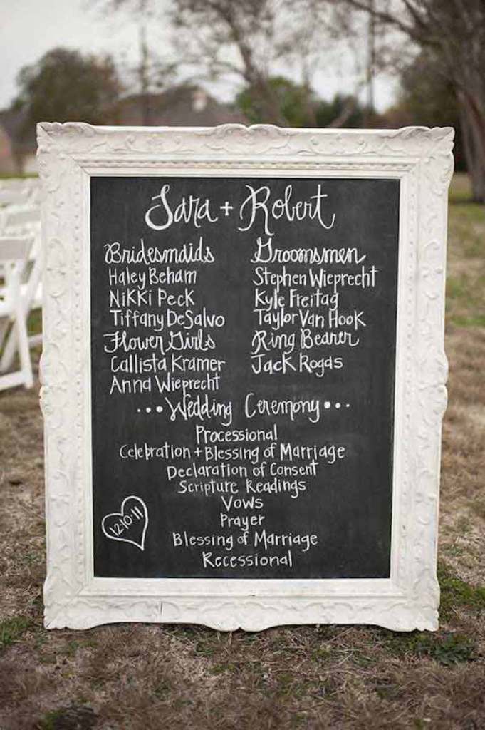 Eco-Friendly Wedding Ideas_Chalk Board