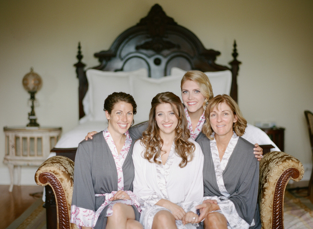 J + bridesmaids in Doie Lounge Robes